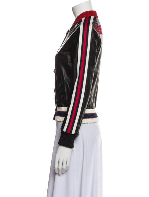 Gucci "Hollywood" Leather Bomber Jacket