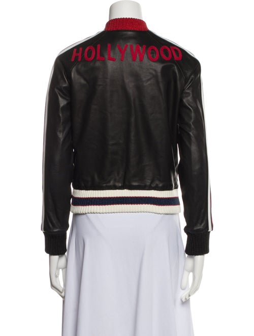 Gucci "Hollywood" Leather Bomber Jacket