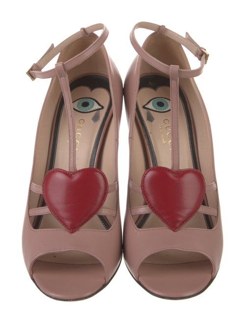 Gucci Leather T-Strap Pumps