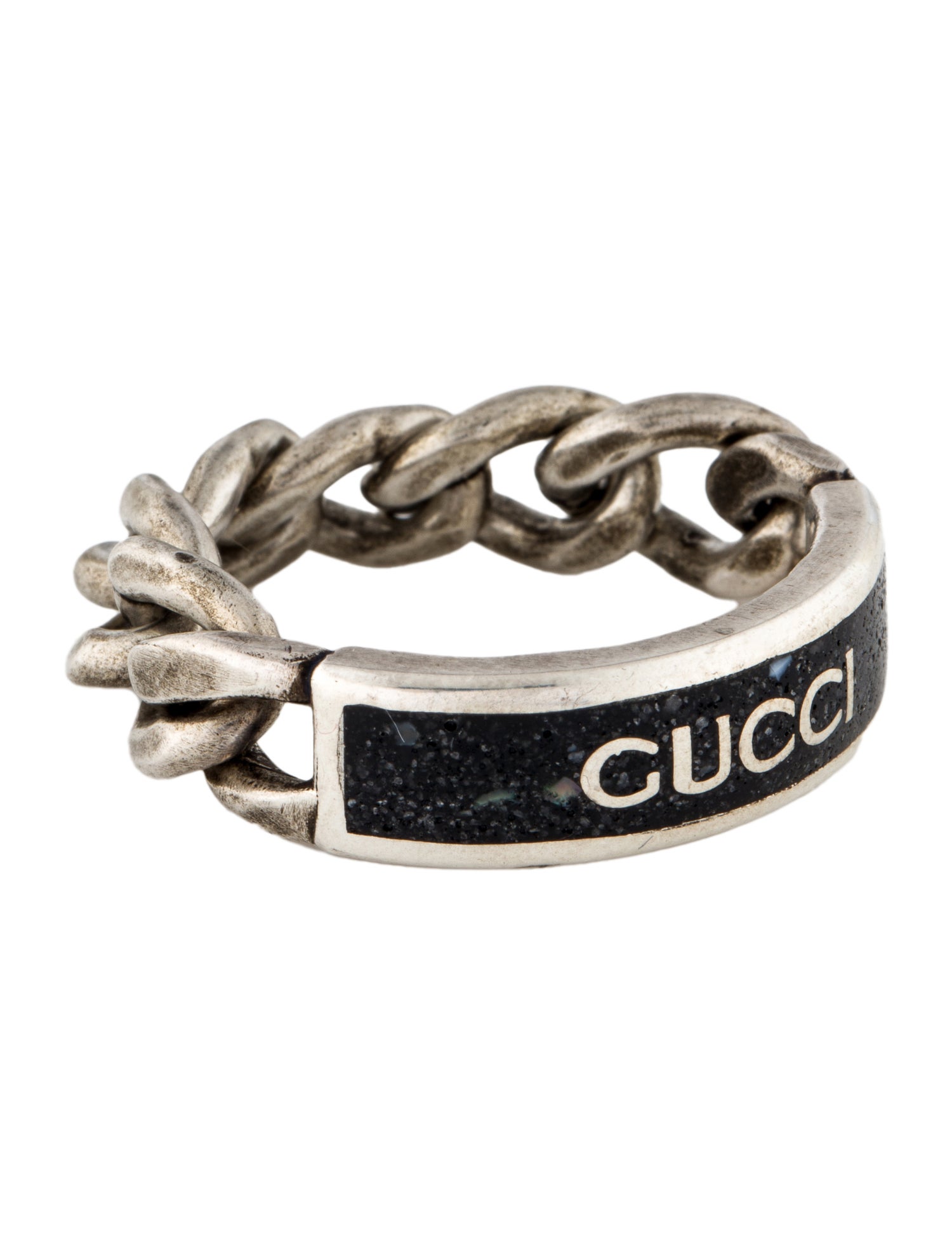 Gucci Enamel Logo Chain Band