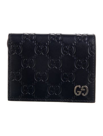 Gucci Wallets GG Signature Calfskin Compact Wallet