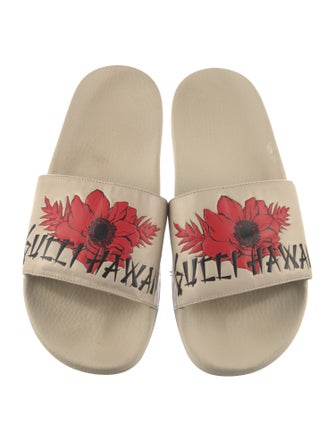 Gucci Leather Printed Slides