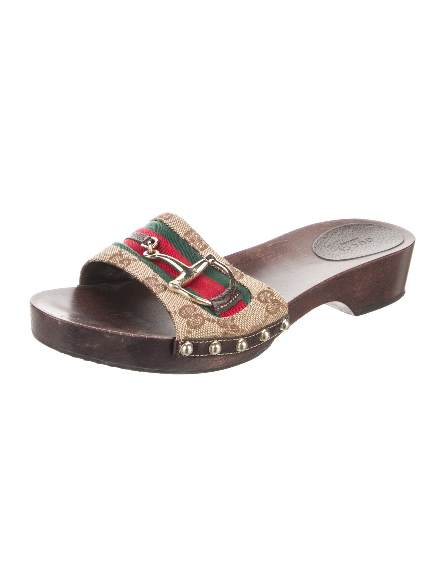 Gucci Canvas Printed Slides
