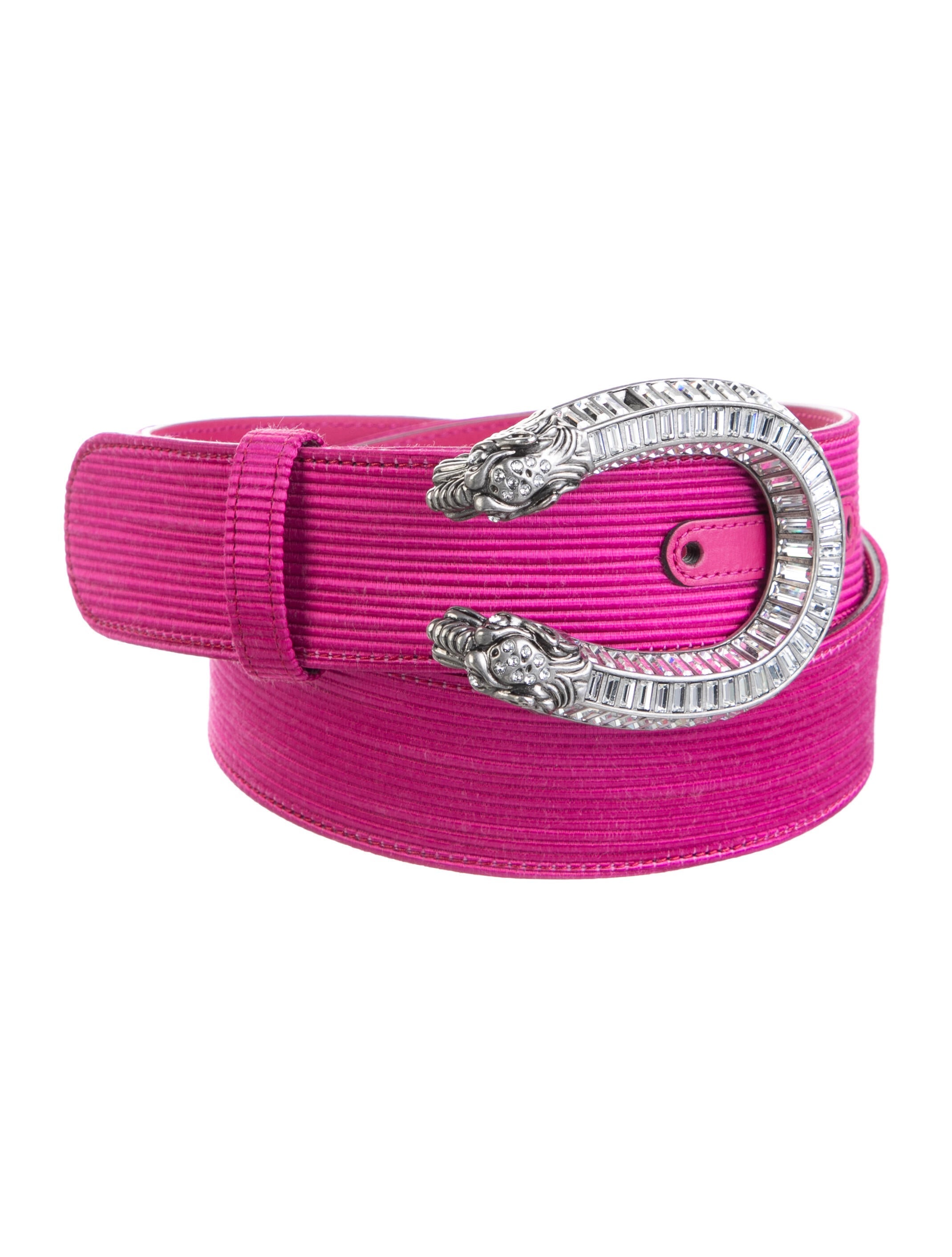 Gucci Skinny Crystal Embellishments Belt