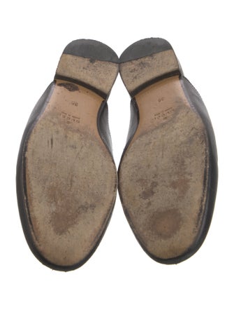 Gucci Flora Print Leather Mules