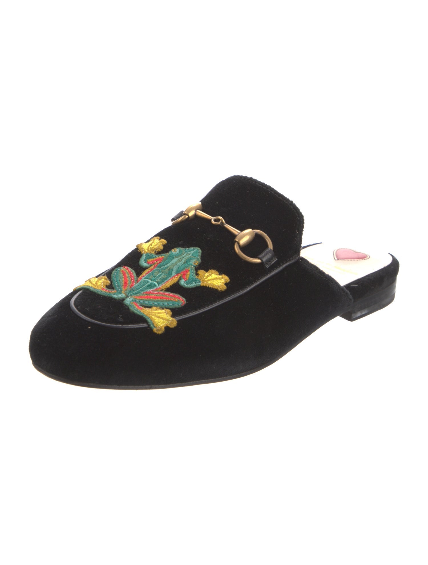 Gucci Horsebit Accent Velvet Mules