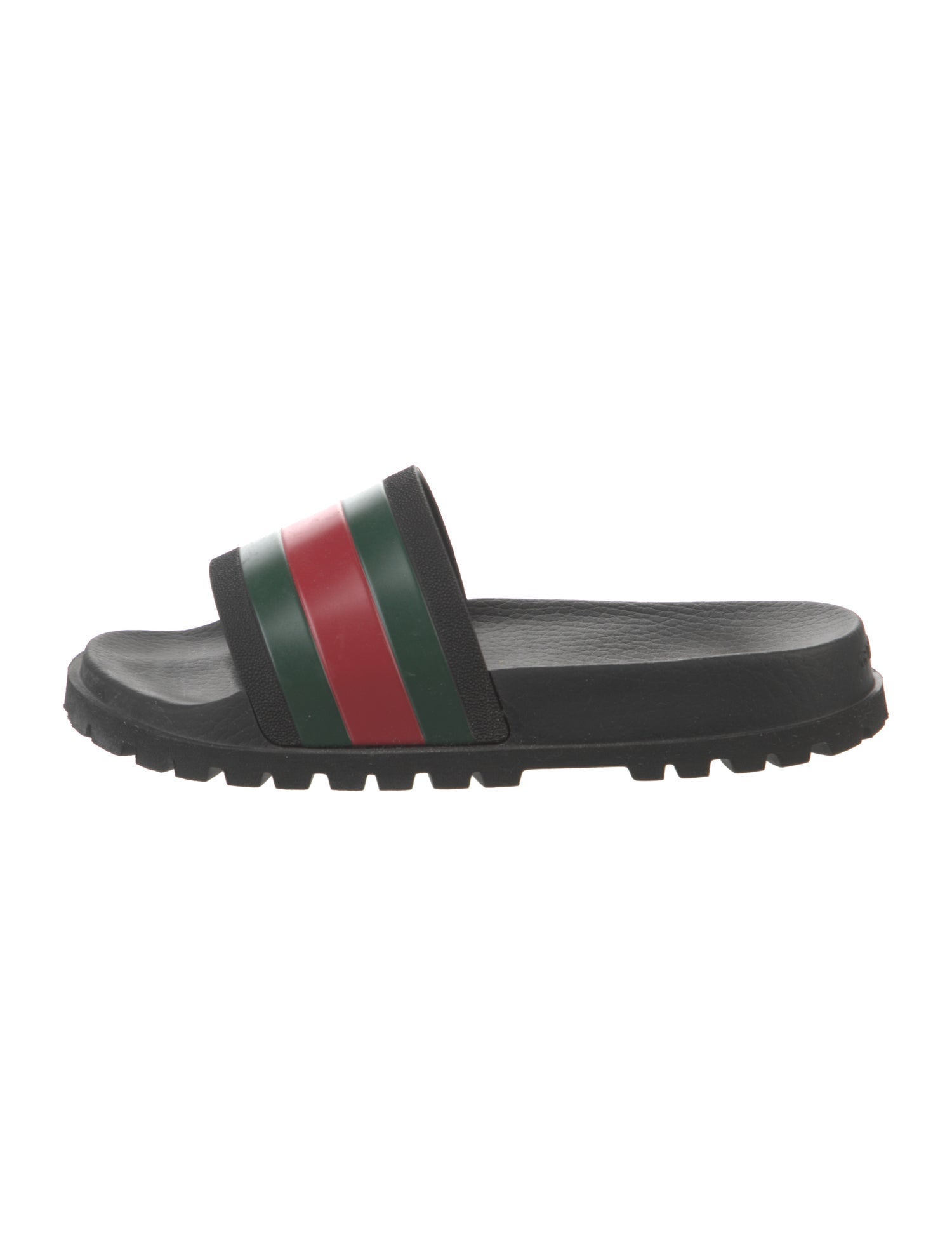 Gucci Rubber Colorblock Pattern Slides