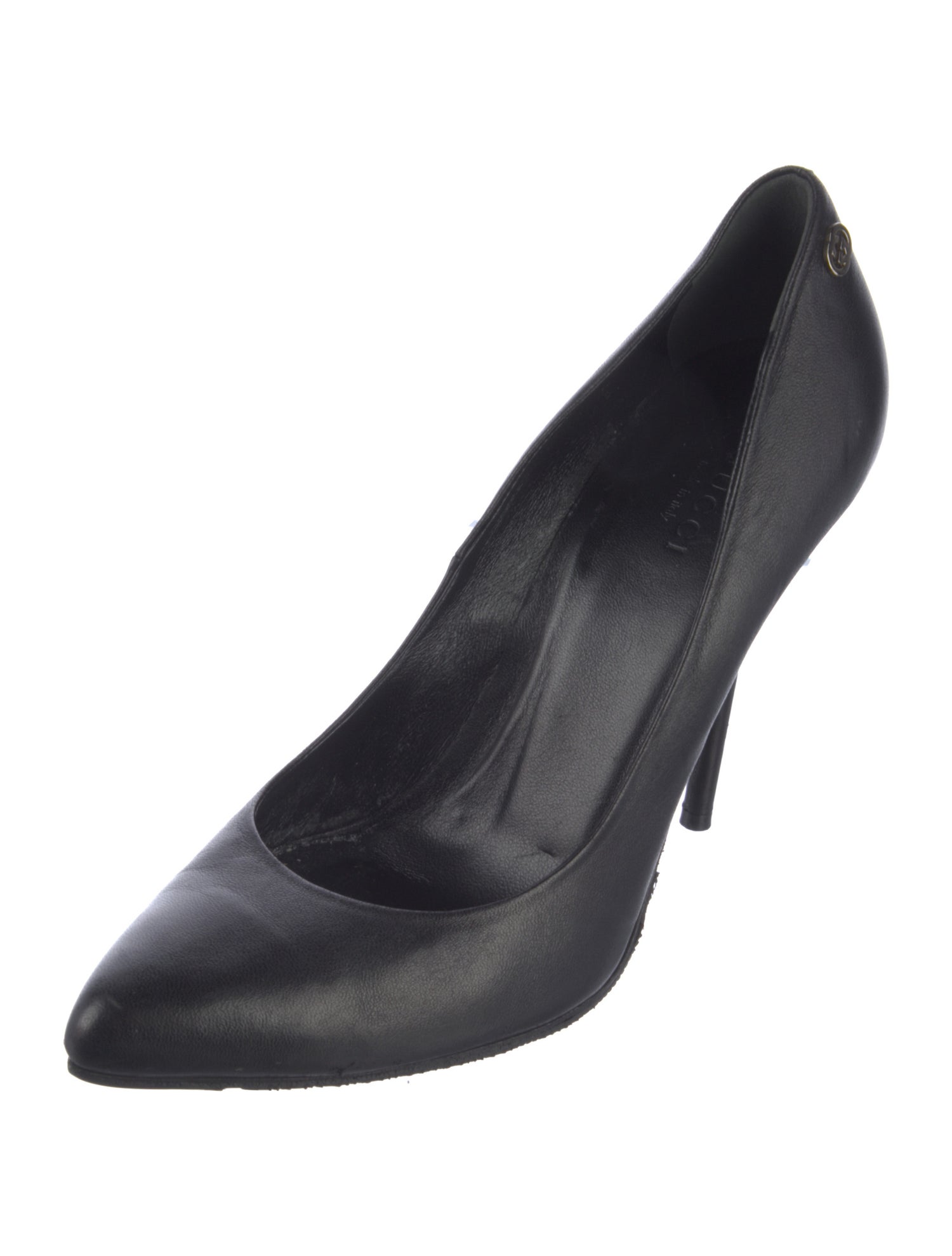 Gucci Interlocking G Logo Leather Pumps