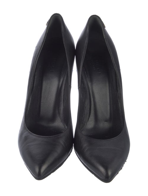 Gucci Interlocking G Logo Leather Pumps