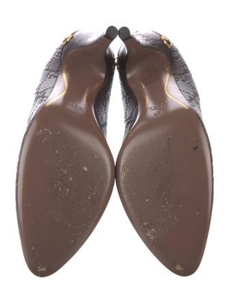 Gucci Horsebit Accent Leather Pumps