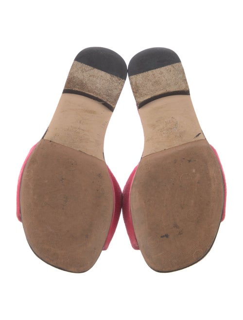 Gucci Velvet Crystal Embellishments Slides