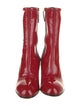 Gucci Feline Head Accent Patent Leather Sock Boots