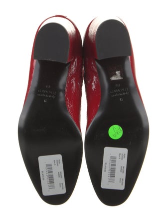 Gucci Feline Head Accent Patent Leather Sock Boots