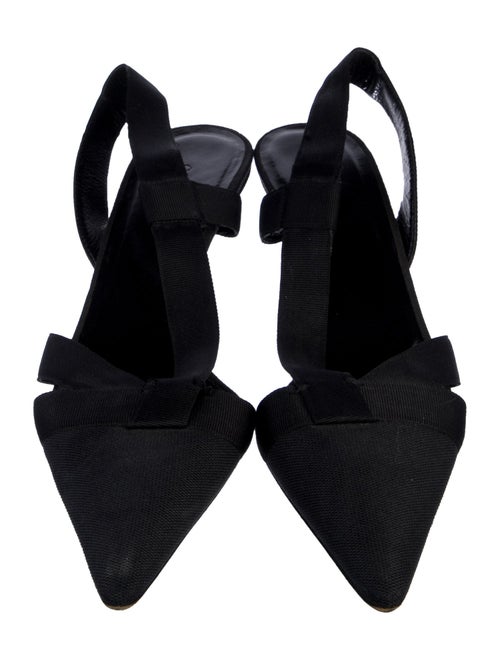 Gucci Canvas Slingback Pumps