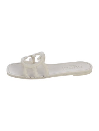 Gucci Interlocking G Logo Rubber Slides