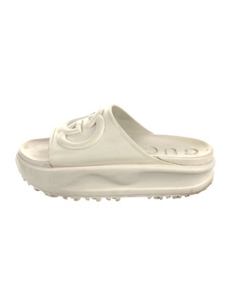 Gucci Interlocking G Logo Rubber Slides