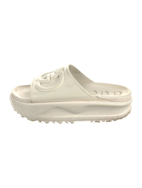 Gucci Interlocking G Logo Rubber Slides