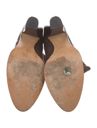 Gucci Web Accent Suede Boots
