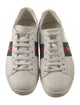 Gucci Web Accent Leather Sneakers