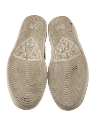 Gucci Web Accent Leather Sneakers