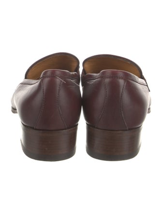 Gucci Interlocking G Logo Leather Loafers
