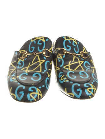 Gucci Horsebit Accent Leather Mules