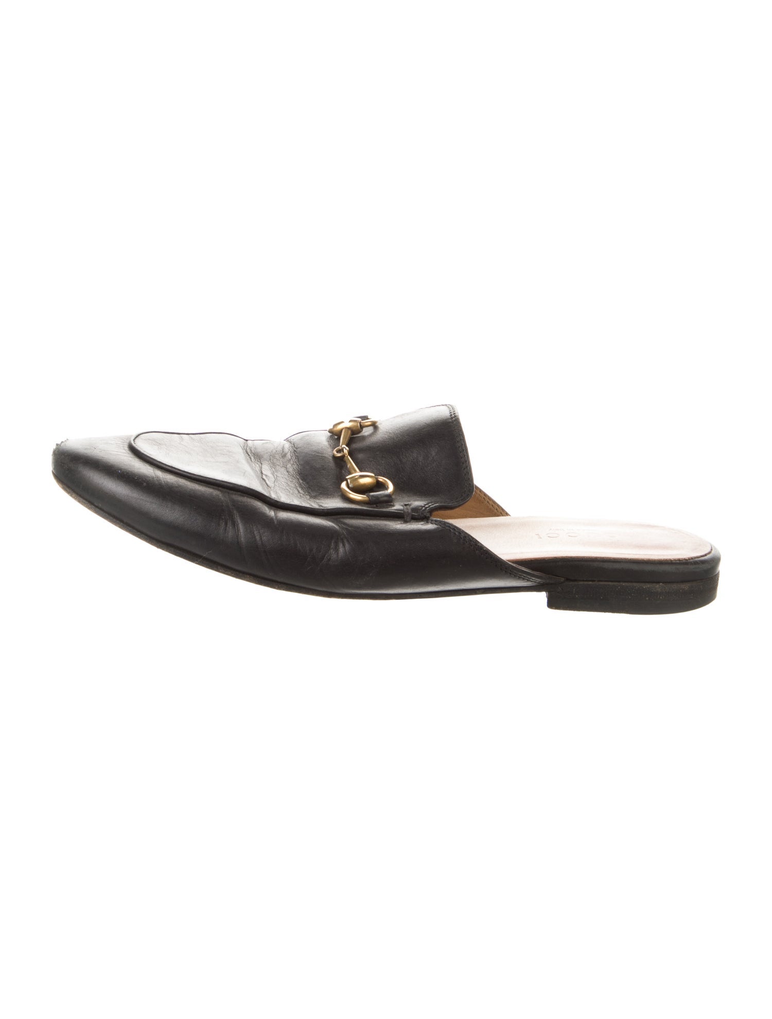 Gucci Horsebit Accent Leather Mules