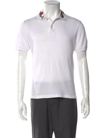 Gucci Kingsnake Collar Polo Shirt