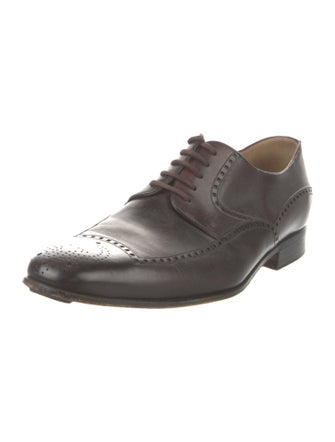Gucci Web Accent Leather Brogues
