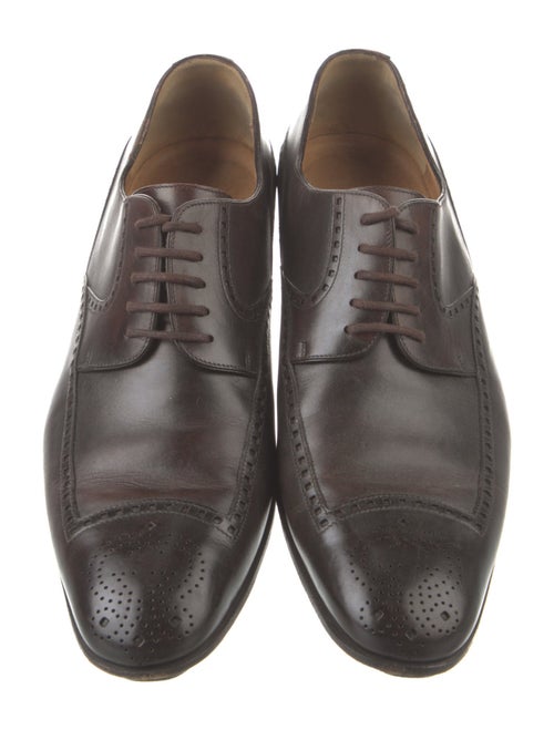 Gucci Web Accent Leather Brogues