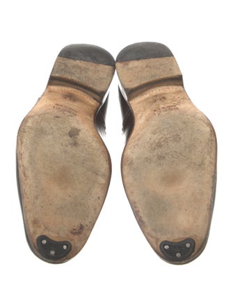 Gucci Web Accent Leather Brogues