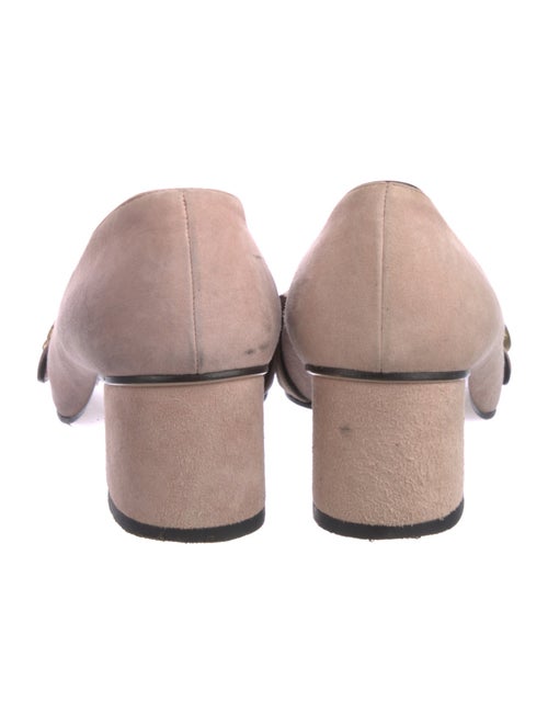 Gucci Double G Logo Suede Pumps