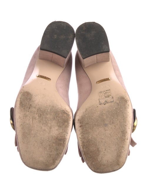 Gucci Double G Logo Suede Pumps