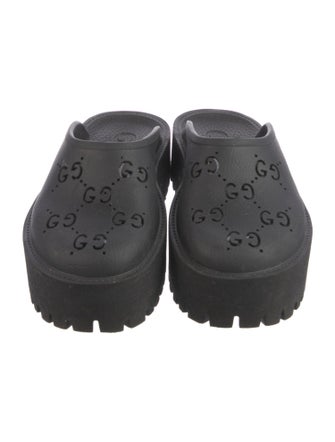 Gucci GG Logo Rubber Mules