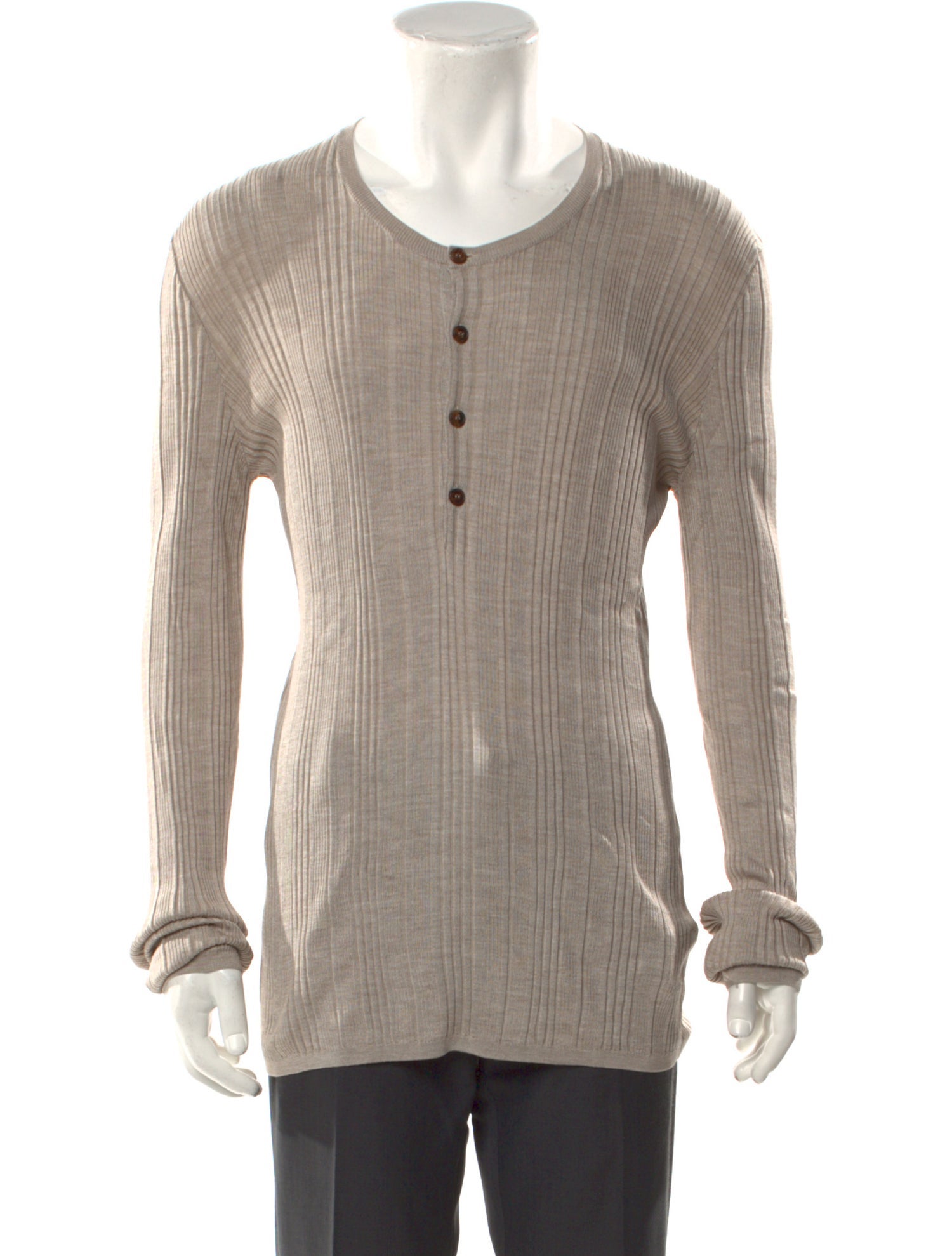 Gucci Silk V-Neck Polo Sweater