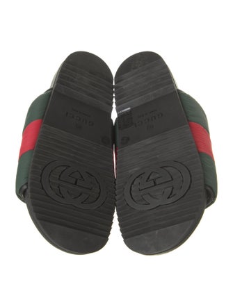 Gucci Web Accent Nylon Slides