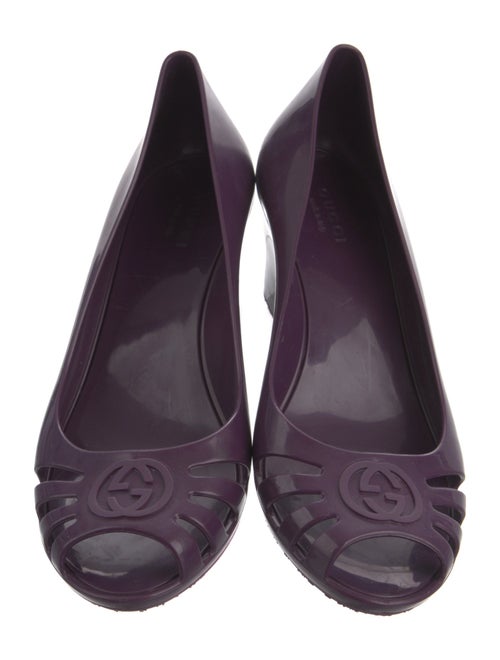 Gucci Interlocking G Logo Rubber Pumps