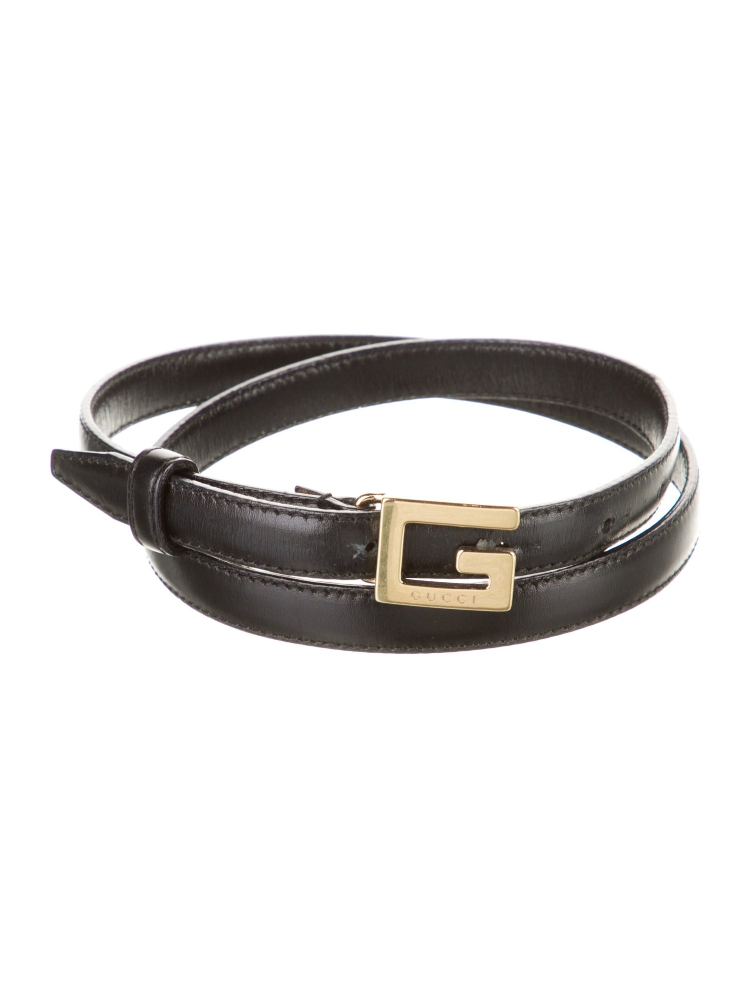 Gucci Interlocking G Logo Skinny Waist Belt