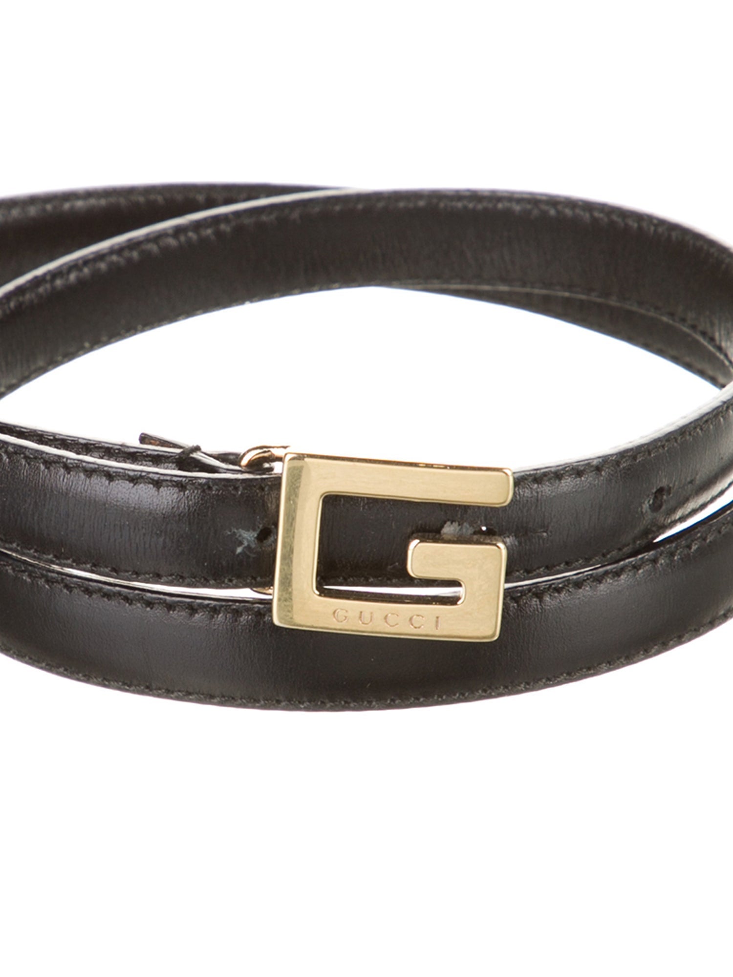 Gucci Interlocking G Logo Skinny Waist Belt
