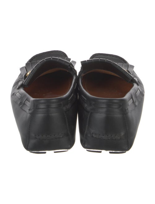 Gucci Web Accent Leather Drivers