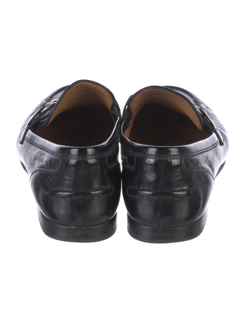 Gucci Web Accent Patent Leather Loafers