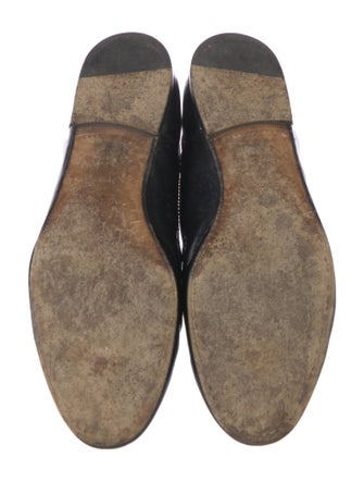 Gucci Web Accent Patent Leather Loafers