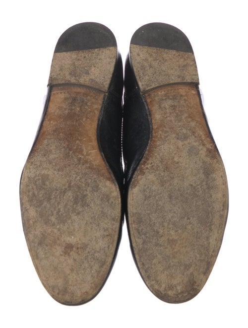 Gucci Web Accent Patent Leather Loafers
