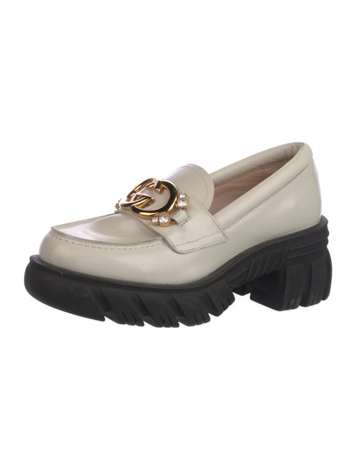 Gucci Interlocking G Logo Leather Loafers