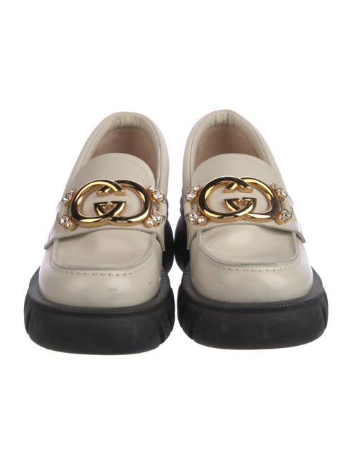 Gucci Interlocking G Logo Leather Loafers