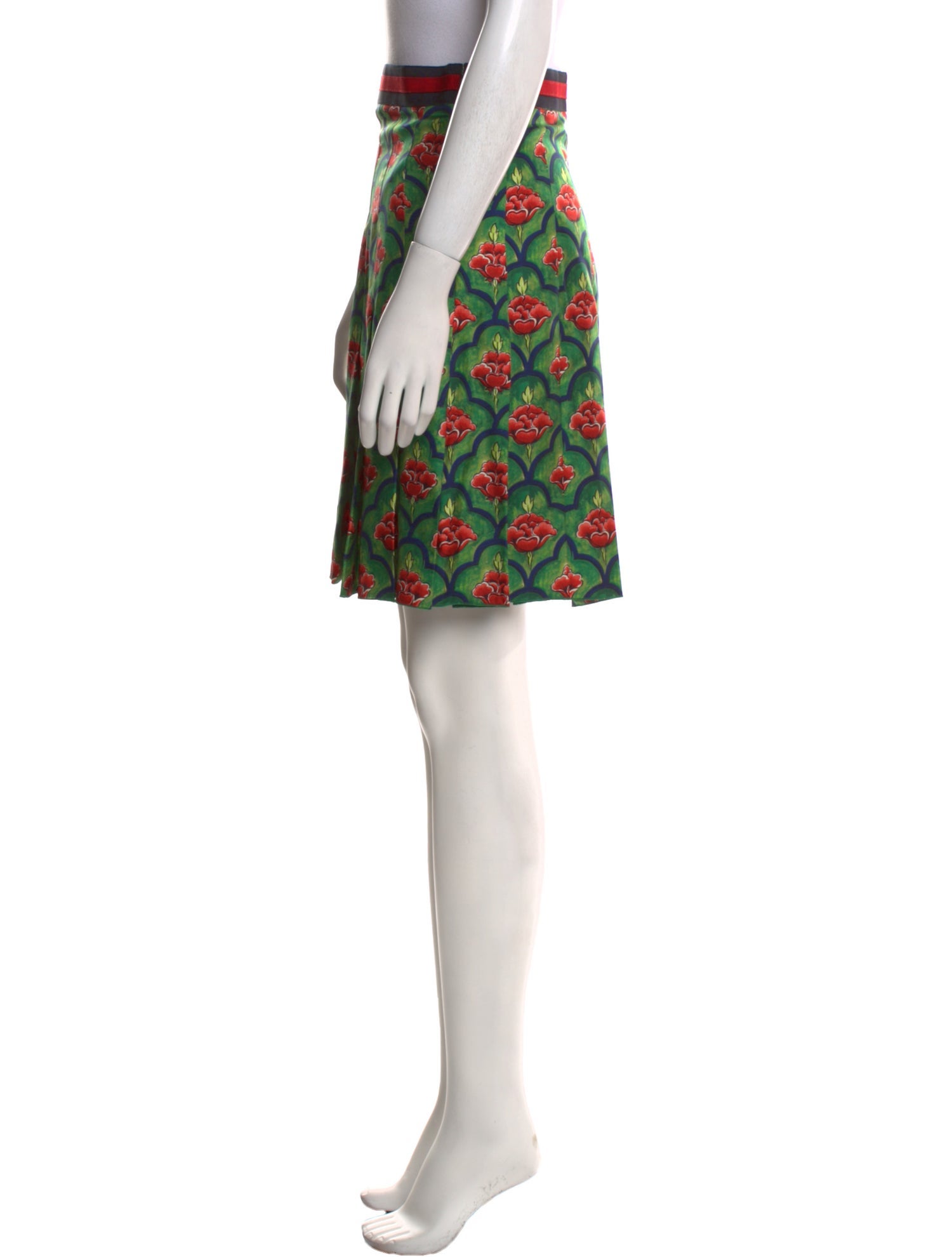 Gucci Floral Print Knee-Length Skirt