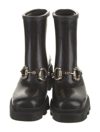 Gucci Horsebit Accent Rubber Rain Boots