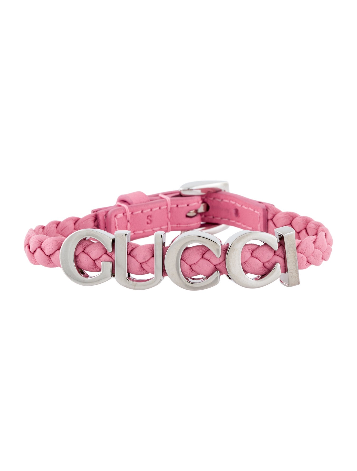 Gucci Leather 'GUCCI' Bracelet