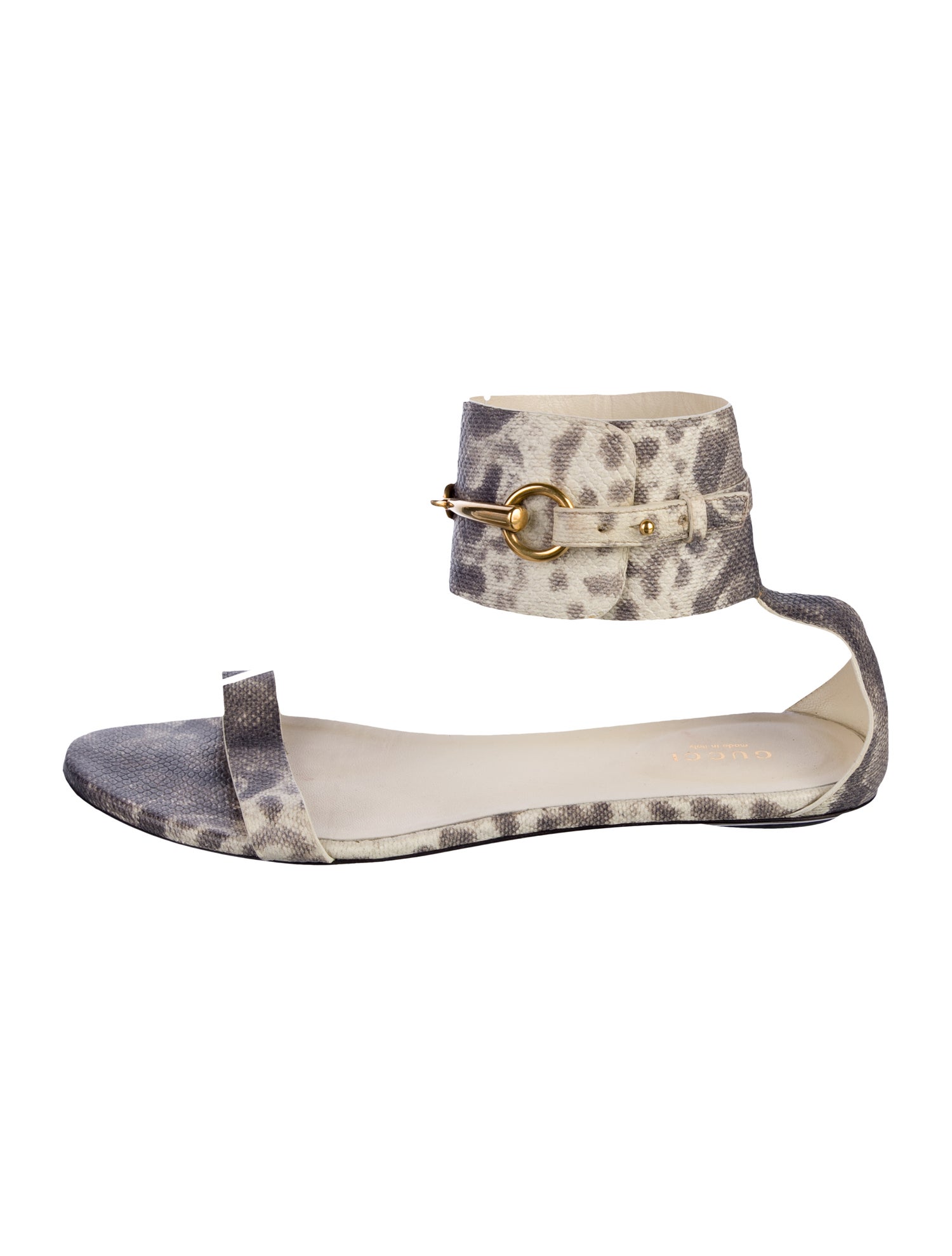 Gucci Horsebit Accent Leather Slides