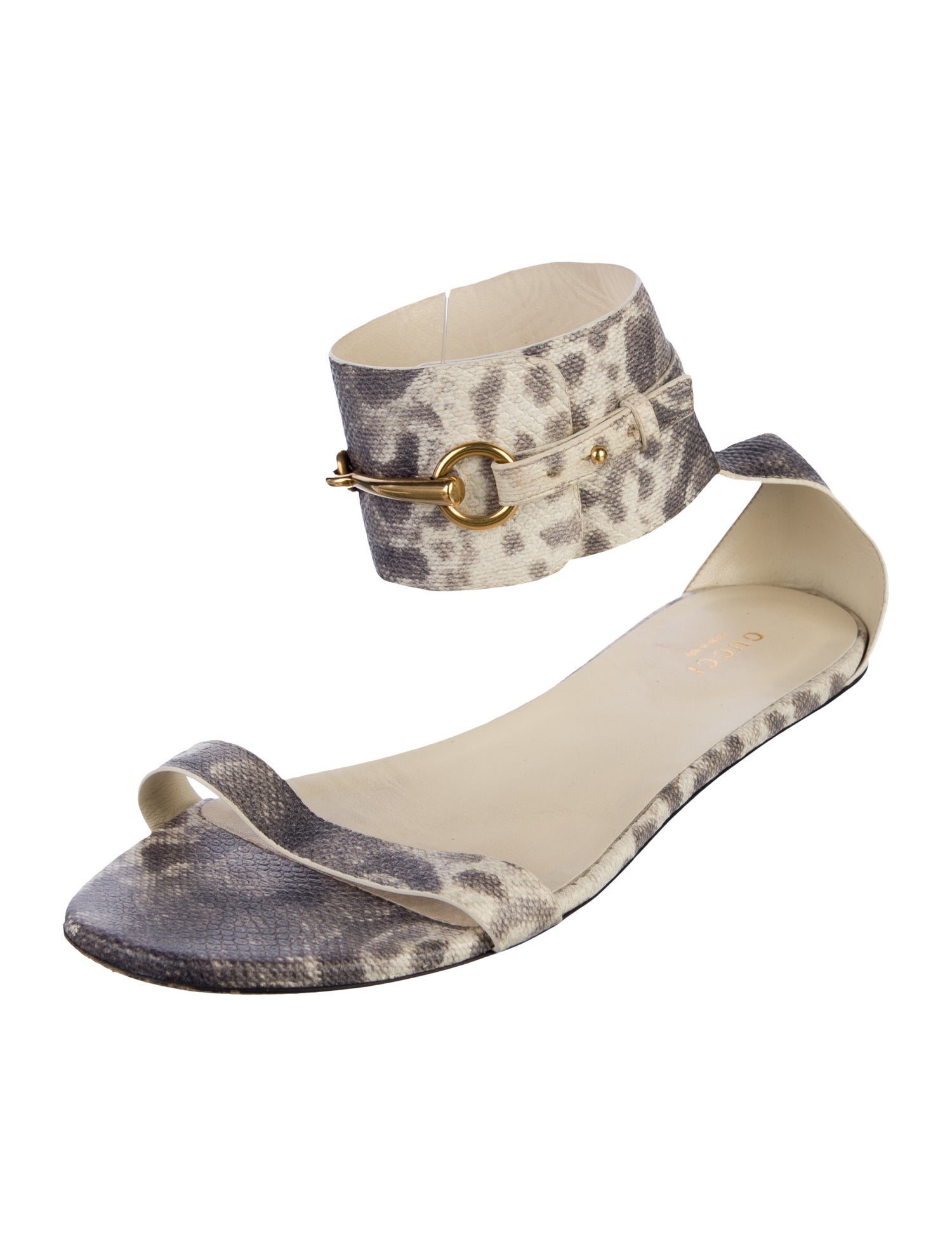 Gucci Horsebit Accent Leather Slides